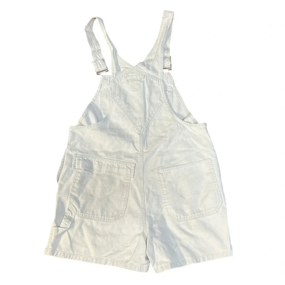Gap Denim Ivory Overalls Size M - Picture 2 of 6